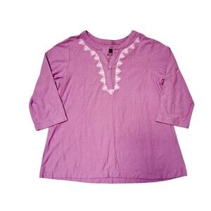 Tea Collection Imane Embroidered Top Size 6